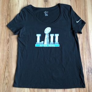 NIKE Super Bowl LII Tee Shirt Large Black Women’s
